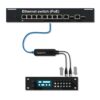 Adaptor Dante® AVIO AES3/EBU pentru conectarea dispozitivelor analogice cu interfață AES3/EBU la o rețea audio Dante®, ADP-AES3-2X2, Monacor 3