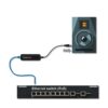 Adaptor de ieșire analogică Dante® (1 canal) pentru conectarea dispozitivelor analogice de nivel de linie audio la o rețea audio Dante®, ADP-DAO-0X1, Monacor 3