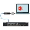 Adaptor USB Dante® AVIO pentru conectarea unui computer sau a unui dispozitiv mobil la o rețea audio Dante® cu inregistrare/redare pe 2 canale, ADP-USBC-2X2, Monacor 2