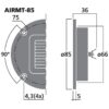 Tweeter Air Motion Transformer de înaltă calitate, 20 W, 4 Ω, AIRMT-85, Monacor 3
