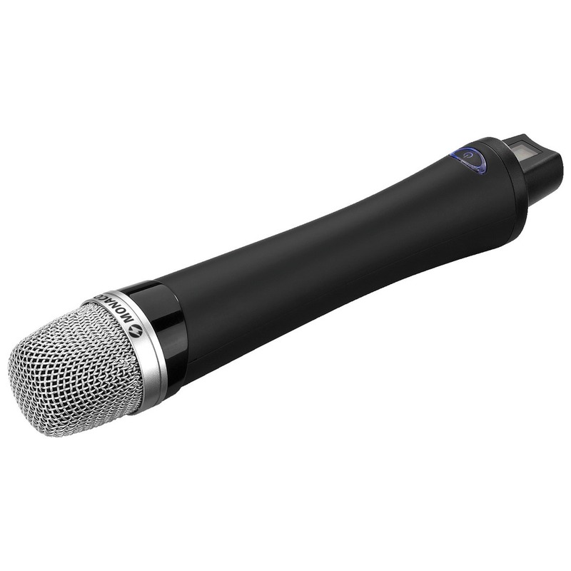 Microfon de mana wireless cu transmițător integrat, sistem de transmisie audio PLL mono pe 16 canale, ATS-12HT, Monacor 2 Microfon de mana wireless cu transmițător integrat, sistem de transmisie audio PLL mono pe 16 canale, ATS-12HT, Monacor - imagine 2