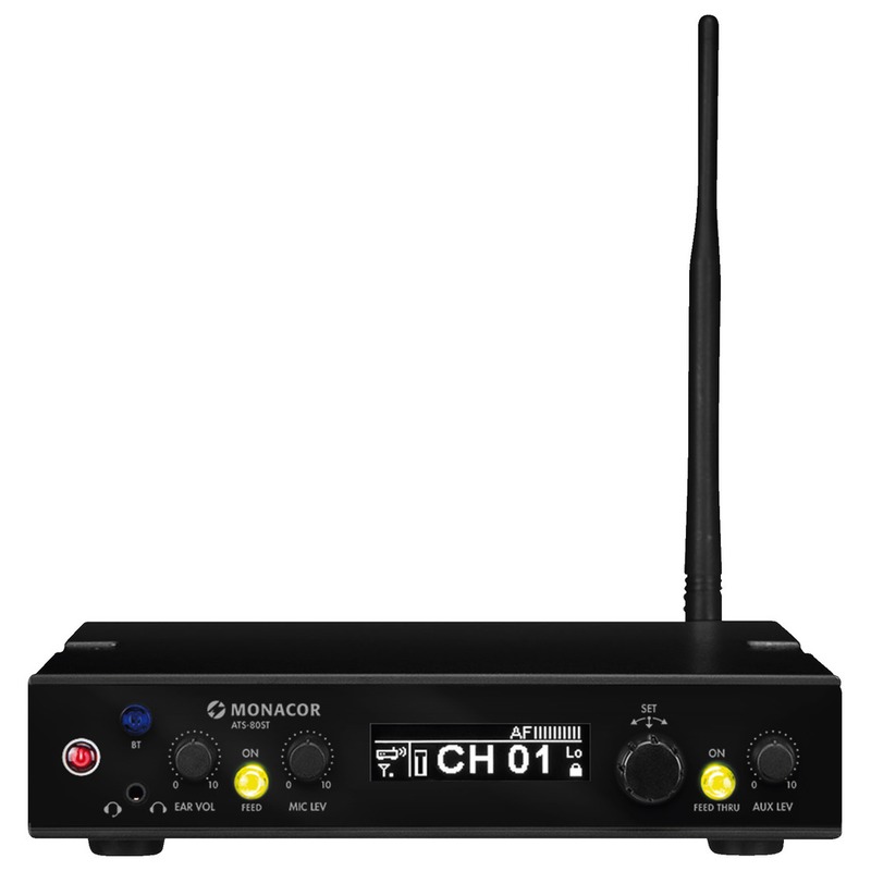 Sistem digital de transmisie vocală PLL cu 42 de canale pentru ghid turistic, bidirectional, ATS-80ST, Monacor 1 Sistem digital de transmisie vocală PLL cu 42 de canale pentru ghid turistic, bidirectional, ATS-80ST, Monacor