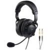 Căști stereo profesionale cu microfon dinamic, flexibil cu braț, BH-009, Monacor 1