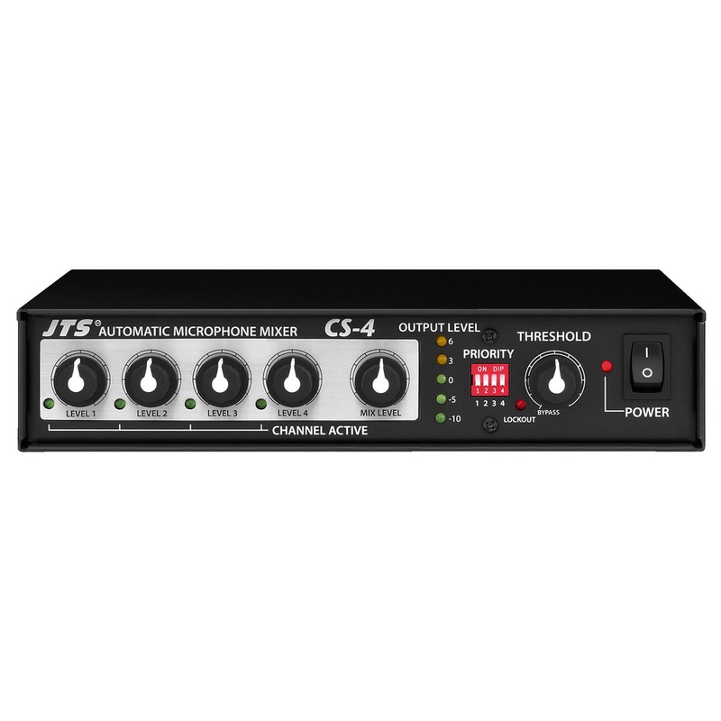 Mixer automat de microfon pentru sistem de conferinta, 4 canale, 4 intrari, CS-4, Monacor 1 Mixer automat de microfon pentru sistem de conferinta, 4 canale, 4 intrari, CS-4, Monacor
