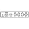 Mixer automat de microfon pentru sistem de conferinta, 4 canale, 4 intrari, CS-4, Monacor 2