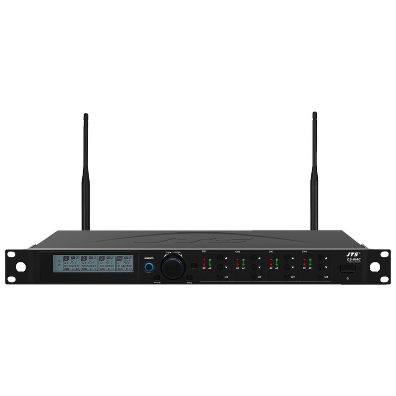 Receptor UHF PLL cu bandă largă cu diversitate pe 4 canale pentru sistem de conferințe, CS-W4C/5, Monacor 1 Receptor UHF PLL cu bandă largă cu diversitate pe 4 canale pentru sistem de conferințe, CS-W4C/5, Monacor