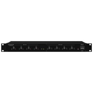 Transceiver Dante® cu 4 canale, 4 intrari si 4 iesiri audio analogice XLR, DADC-144DT, Monacor 1 Transceiver Dante® cu 4 canale, 4 intrari si 4 iesiri audio analogice XLR, DADC-144DT, Monacor