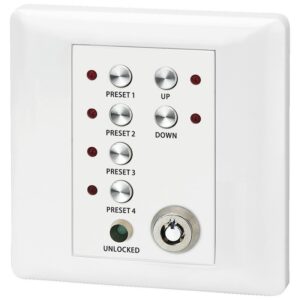 Panou de control de la distanță montat pe perete, pentru routerul matricial digital DRM-882LAN, DRM-882WP, Monacor 1 Panou de control de la distanță montat pe perete, pentru routerul matricial digital DRM-882LAN, DRM-882WP, Monacor