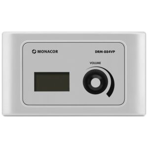 Modul de perete pentru controlul volumului pentru routerul matriceal DRM-884, conexiune RJ45, DRM-884VP, Monacor 1 Modul de perete pentru controlul volumului pentru routerul matriceal DRM-884, conexiune RJ45, DRM-884VP, Monacor