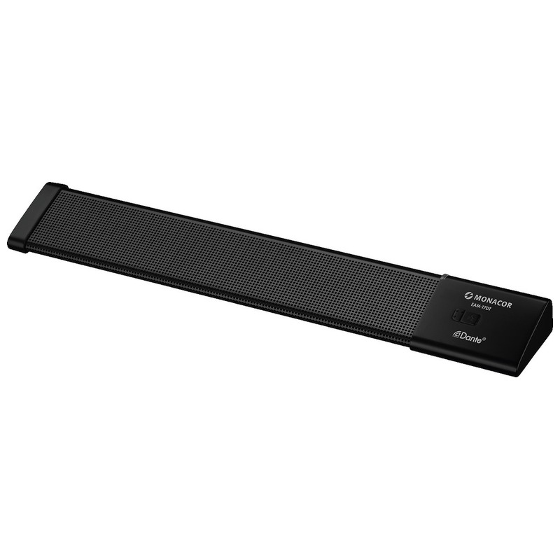 Microfon de birou PA (push-to-talk) cu modul Dante® integrat, alimentare PoE, EAM-17DT, Monacor 1 Microfon de birou PA (push-to-talk) cu modul Dante® integrat, alimentare PoE, EAM-17DT, Monacor