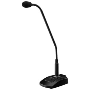 Microfon de birou PA (push-to-talk) cu modul Dante® integrat, alimentare PoE, ECM-300DT, Monacor 1 Microfon de birou PA (push-to-talk) cu modul Dante® integrat, alimentare PoE, ECM-300DT, Monacor