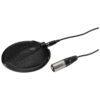 Microfon de perimetru, semicardioid, conexiune mini XLR/XLR cu 3 poli, negru, ECM-302B, Monacor 1