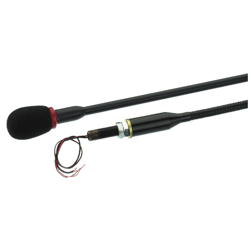 Microfon cu gât de lebădă electret, 450 mm, cu inel de iluminare roșie, cardioid, EMG-610P, Monacor 1 Microfon cu gât de lebădă electret, 450 mm, cu inel de iluminare roșie, cardioid, EMG-610P, Monacor