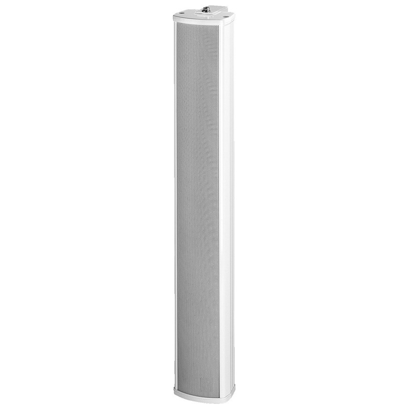Difuzor de perete tip coloana pentru adresare publica cu transformator 100V, cu 2 cai, 30W, alb, cu carcarsa subtire de aluminiu, ETS-215TW/WS, Monacor 1 Difuzor coloana slim aluminiu Monacor ETS 215TW WS alb