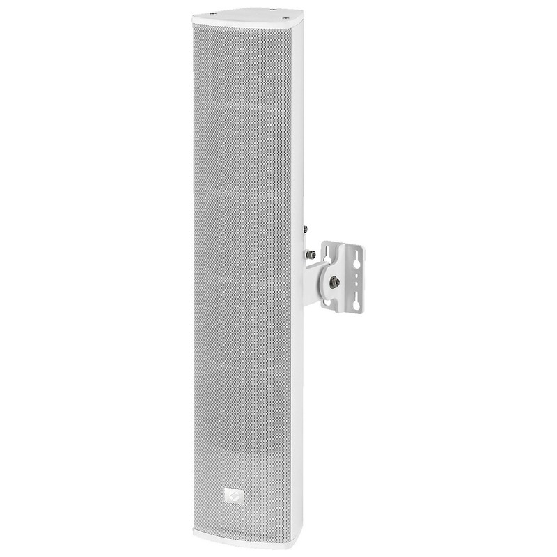 Difuzor de perete tip coloana pentru adresare publica cu transformator 100V, cu 2 cai, 20W, IP66, alb, rezistent la intemperii, ETS-422TW/WS, Monacor 1 Difuzor coloana Monacor ETS 422TW WS alb rezistent la intemperii