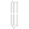 Difuzor de perete activ tip coloana pentru adresare publica, full range, cu interfata Dante, 40 W, 3″, alb, ETS-630DT, Monacor 2