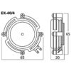 Excitator/rezonator audio, 20 W, 4 Ω, EX-40/4, Monacor 2