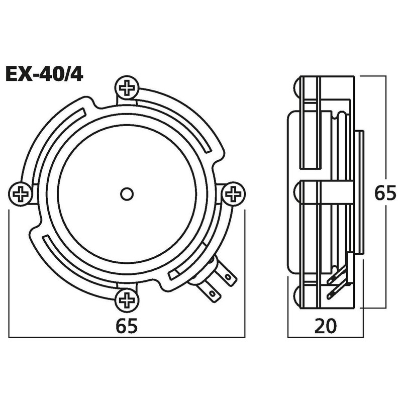 Excitator/rezonator audio, 20 W, 4 Ω, EX-40/4, Monacor 2 Excitator/rezonator audio, 20 W, 4 Ω, EX-40/4, Monacor - imagine 2
