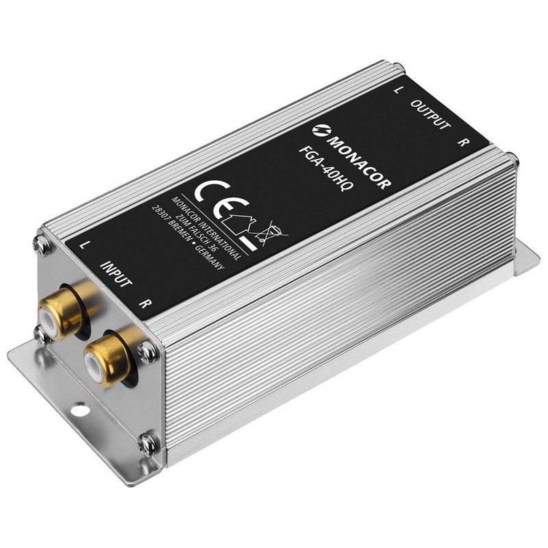 Izolator Hi-end de masă pentru prevenirea interferențelor de semnal și a buclelor de zumzet, FGA-40HQ, Monacor 1 Izolator Hi-end de masă pentru prevenirea interferențelor de semnal și a buclelor de zumzet, FGA-40HQ, Monacor