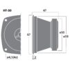 Tweeter PA miniatural, 50 W, 8 Ω, HT-30, Monacor 3