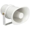 Difuzor tip goarna pentru adresare publica, de exterior, cu transformator 100V, 10W, IP66, alb, rezistent la intemperii, IT-110, Monacor 1