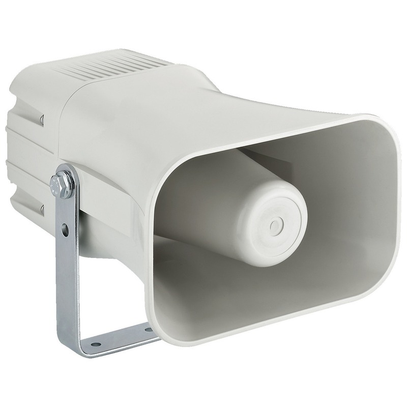 Difuzor cu certificare EN 54-24 tip goarna pentru adresare publica, de exterior, cu transformator 100V, 30W, IP66, gri, rezistent la intemperii, IT-32EN, Monacor 1 Difuzor cu certificare EN 54-24 tip goarna pentru adresare publica, de exterior, cu transformator 100V, 30W, IP66, gri, rezistent la intemperii, IT-32EN, Monacor