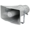 Difuzor tip goarna pentru adresare publica, de exterior, cu transformator 100V, 25W, IP66, gri, rezistent la intemperii, IT-35, Monacor 5