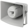 Difuzor activ cu certificare EN 54-24 tip goarna pentru adresare publica, de exterior, cu interfata Dante, cu 2 cai, 30W, IP66, gri, rezistent la intemperii, IT-400DTM, Monacor 2