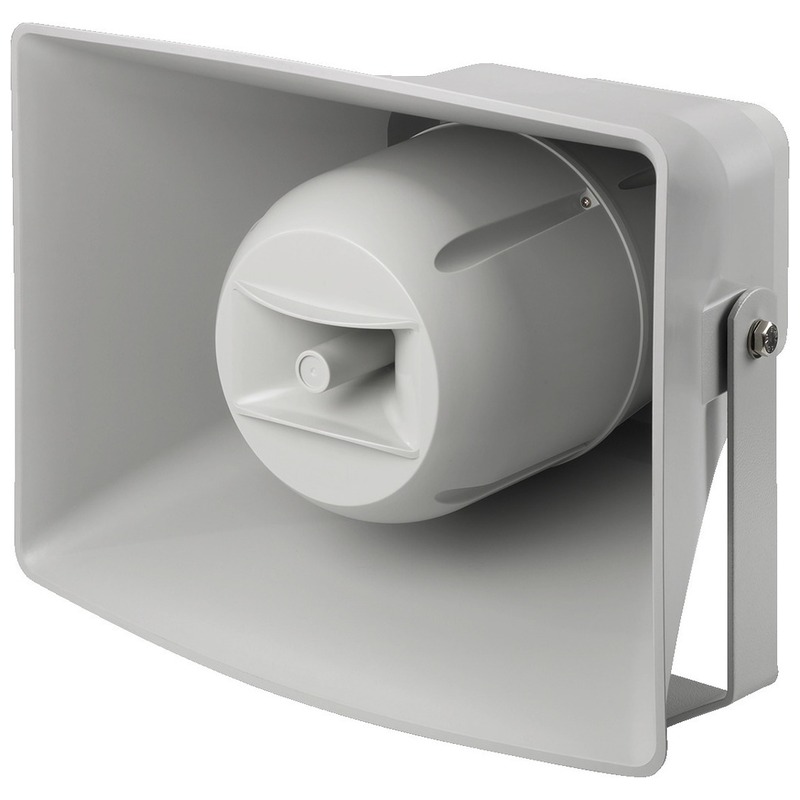 Difuzor activ cu certificare EN 54-24 tip goarna pentru adresare publica, de exterior, cu interfata Dante, cu 2 cai, 30W, IP66, gri, rezistent la intemperii, IT-400DTM, Monacor 2 Difuzor activ cu certificare EN 54-24 tip goarna pentru adresare publica, de exterior, cu interfata Dante, cu 2 cai, 30W, IP66, gri, rezistent la intemperii, IT-400DTM, Monacor - imagine 2