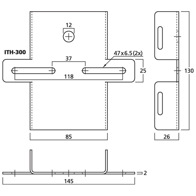 Kit de montare pe stâlp, pentru difuzoare PA cu horn sau camere video, ITH-300, Monacor 2 Kit de montare pe stâlp, pentru difuzoare PA cu horn sau camere video, ITH-300, Monacor - imagine 2