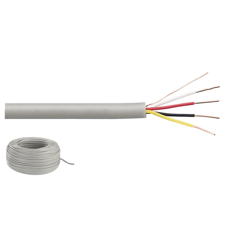 Cablu pentru linie de semnal, pentru tehnologie de alarmă, PA și comunicați, tip J-Y(St)Y, 4 x 0,5 mm2, 100 m, JYSTY-2208, Monacor 1 Cablu pentru linie de semnal, pentru tehnologie de alarmă, PA și comunicați, tip J-Y(St)Y, 4 x 0,5 mm2, 100 m, JYSTY-2208, Monacor