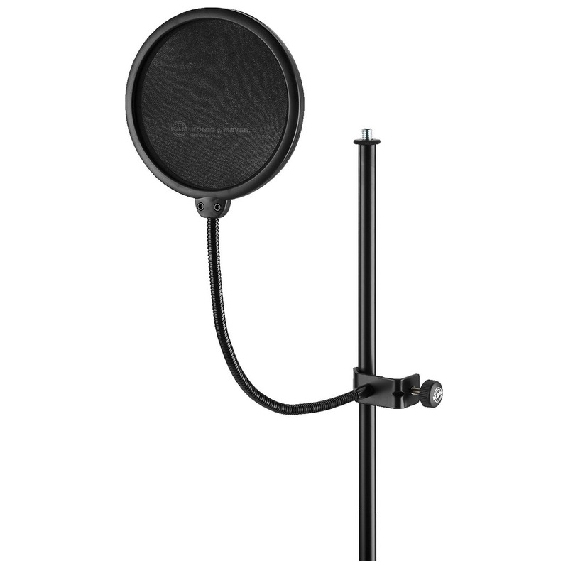 Filtru anti-pop pentru microfon, pentru aplicații de studio, KM-23956, Monacor 1 Filtru anti-pop pentru microfon, pentru aplicații de studio, KM-23956, Monacor