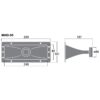 Tweeter PA cu horn, 30 W, 8 Ω, MHD-55, Monacor 2