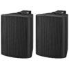 Difuzoare de perete (pereche) active/pasive pentru adresare publica, cu 2 cai, 2 x 40W, 5″, negru, MKA-50SET/SW, Monacor 1