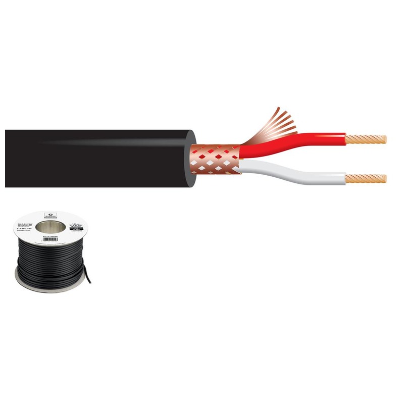 Cablu audio pentru microfon calitate standard, 100 m, 2 x 0,22mm, OFC, MCL-112/SW, Monacor 1 Cablu audio pentru microfon calitate standard, 100 m, 2 x 0,22mm, OFC, MCL-112/SW, Monacor