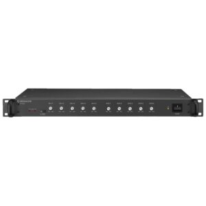 Splitter/divizor de linie PA cu 10 căi, 2 intrari, PA-24AD, Monacor 1 Splitter/divizor de linie PA cu 10 căi, 2 intrari, PA-24AD, Monacor