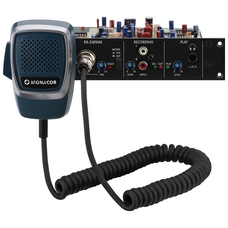 Modul pentru anunțuri de urgență cu memorie vocala integrate pentru amplificatoare de mixare PA cu slot de insertie, PA-24FMM, Monacor 1 Modul pentru anunțuri de urgență cu memorie vocala integrate pentru amplificatoare de mixare PA cu slot de insertie, PA-24FMM, Monacor