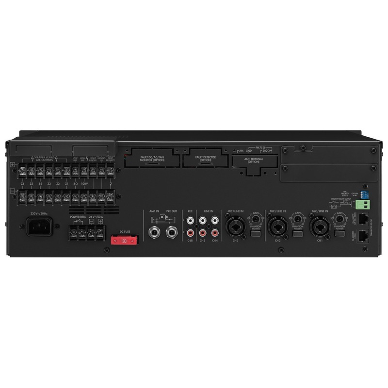 Amplificator zonal, cu mixer integrat, pentru adresare publica, cu 6 zone, 100 V, 1 x 600 W, PA-660, Monacor 3 Amplificator zonal, cu mixer integrat, pentru adresare publica, cu 6 zone, 100 V, 1 x 600 W, PA-660, Monacor - imagine 3