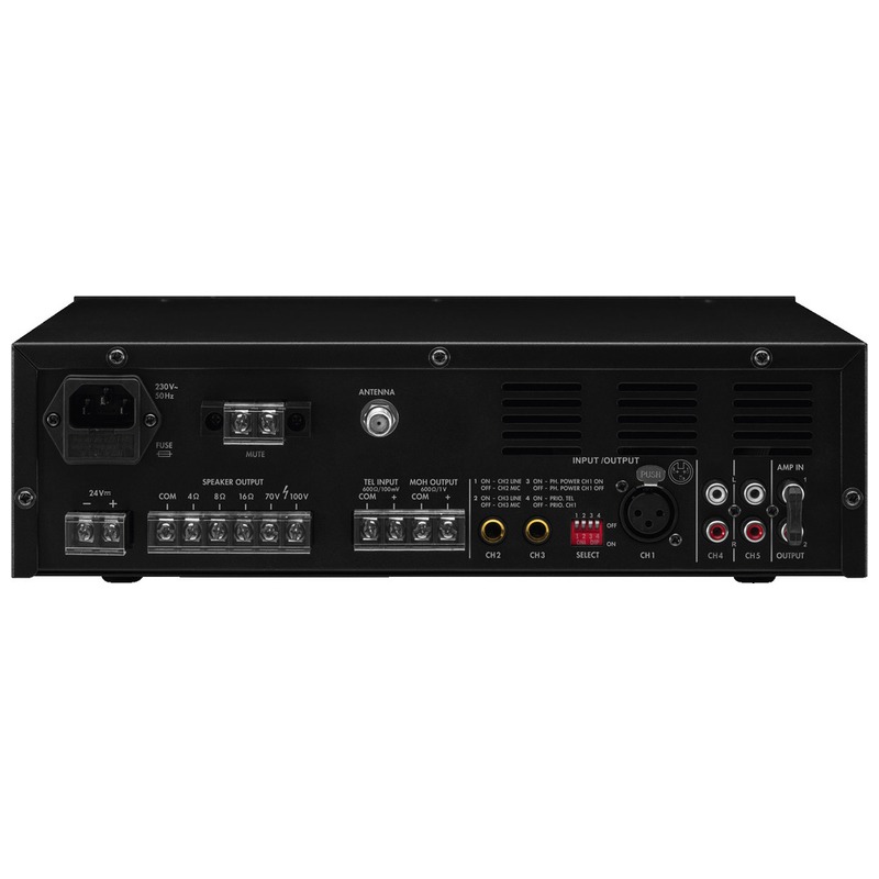 Amplificator clasa D, cu player MP3, USB/SD, FM, DAB+ si mixer integrat, pentru adresare publica, cu 1 zone, 70/100 V, 4/8/16Ω, 1 x 120 W, PA-812DAP, Monacor 2 Amplificator clasa D, cu player MP3, USB/SD, FM, DAB+ si mixer integrat, pentru adresare publica, cu 1 zone, 70/100 V, 4/8/16Ω, 1 x 120 W, PA-812DAP, Monacor - imagine 2