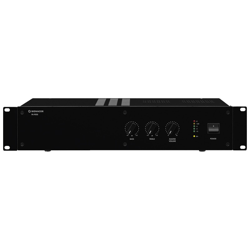 Amplificator zonal, pentru adresare publica, 70/100 V, 4Ω, 1 x 120 W, PA-900S, Monacor 1 Amplificator zonal, pentru adresare publica, 70/100 V, 4Ω, 1 x 120 W, PA-900S, Monacor