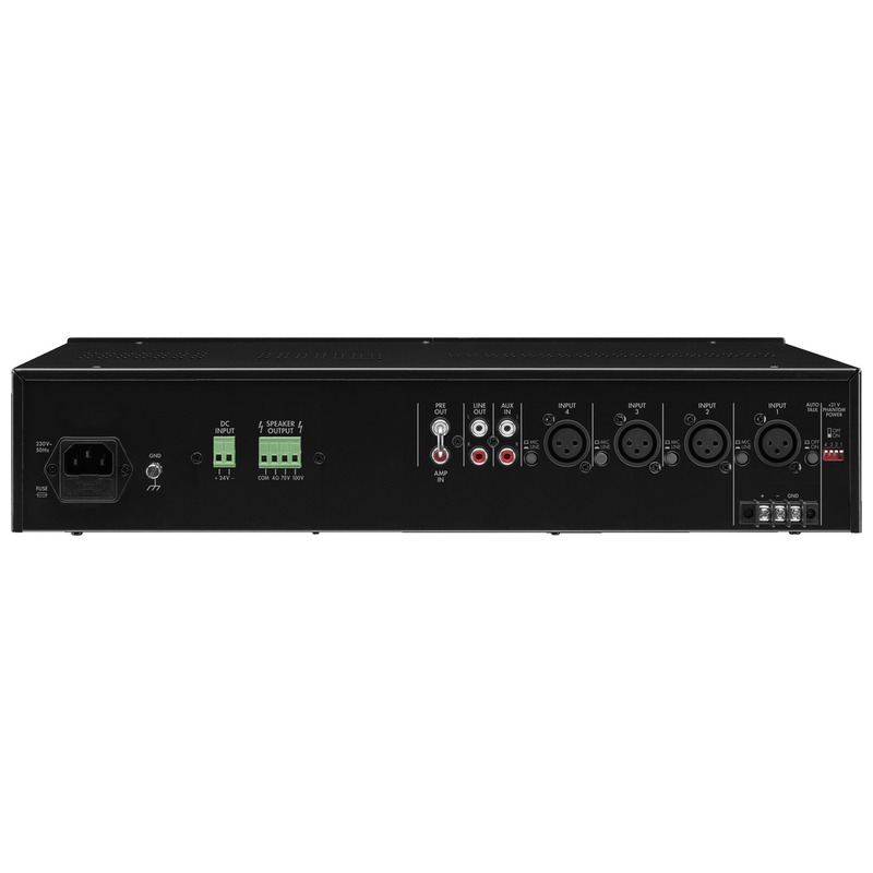 Amplificator zonal, cu mixer integrat, pentru adresare publica, 70/100 V, 4Ω, 1 x 120 W, PA-900, Monacor 3 Amplificator zonal, cu mixer integrat, pentru adresare publica, 70/100 V, 4Ω, 1 x 120 W, PA-900, Monacor - imagine 3