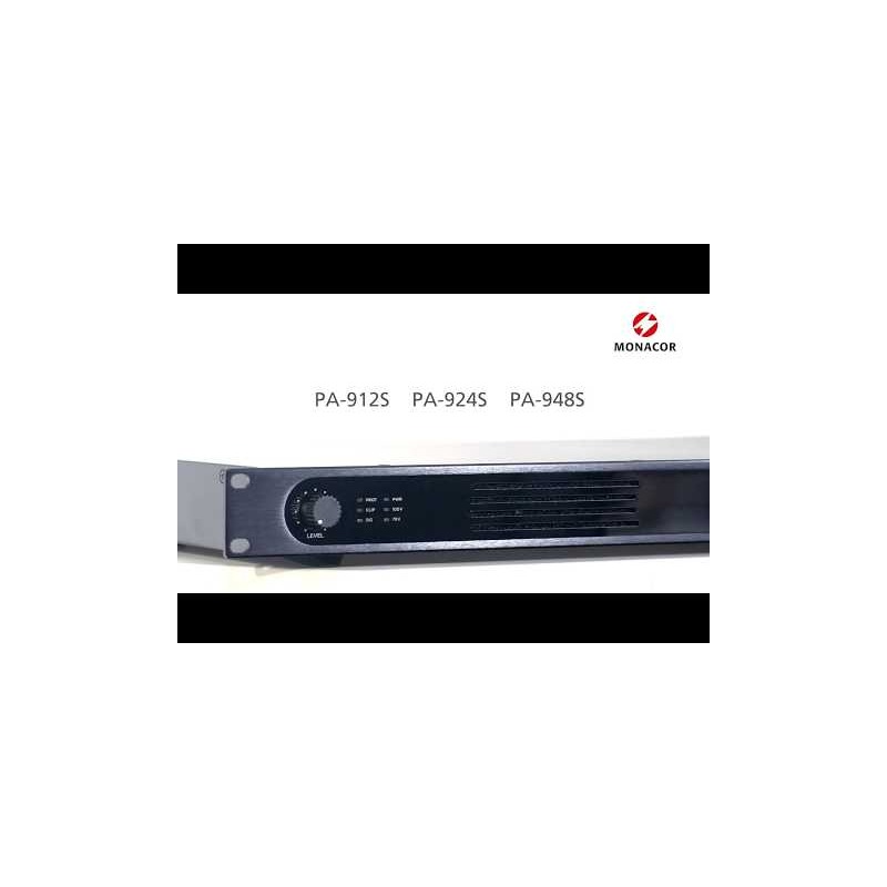 Amplificator zonal, pentru adresare publica, 70/100 V, 40/80Ω, 1 x 120 W, PA-912S, Monacor 4 Amplificator zonal, pentru adresare publica, 70/100 V, 40/80Ω, 1 x 120 W, PA-912S, Monacor - imagine 4