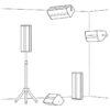 Difuzor profesional pentru adresare publica, 8 ohmi, cu 2 cai, 250 W, 8”, alb, PAB-308/WS, Monacor 3
