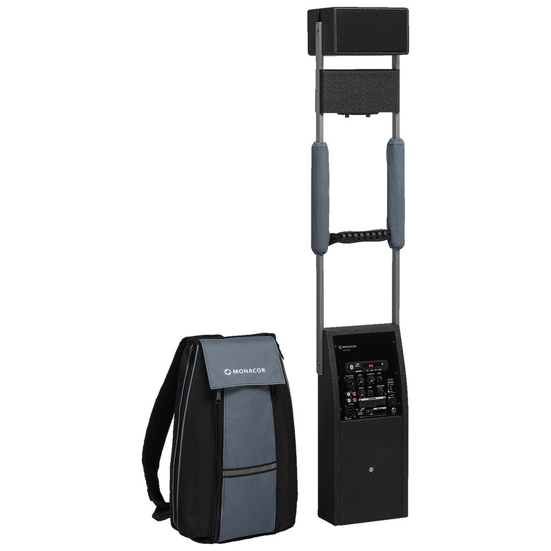 Sistem de amplificare portabil, player USB/SD integrat, pentru aplicații mobile, 70W, cu baterie, negru, PAS-254D, Monacor 1 Sistem de amplificare portabil, player USB/SD integrat, pentru aplicații mobile, 70W, cu baterie, negru, PAS-254D, Monacor