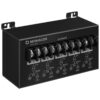 Transformator cu 5 căi de 100 V, pentru conectarea unei surse de semnal audio de 100 V la dispozitive cu intrări de linie, PATL-105, Monacor 1 transformator 100V 5 căi audio Monacor AVISystems