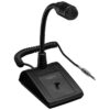 Microfon de birou dinamic pentru PA, cu gât de lebădă, cardioid, conexiune mono jack 6.3 mm, PDM-300, Monacor 1