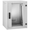 Rack pentru echipamente, 15 RU, pentru dispozitive de 482 mm (19″), usa de sticla securizata, RACK-15NV, Monacor 1