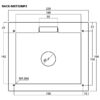 Rack de perete, pentru montarea mixerului cu player MP3 integrat MXT-52MP3, RACK-MXT52MP3, Monacor 3