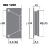 Tweeter cu panglică pentru PA și hi-fi, 40 W, 6 Ω, RBT-1000, Monacor 2