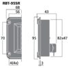 Tweeter cu panglică, 40 W, 8 Ω, RBT-95SR, Monacor 3